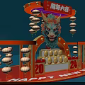 2024 Chinese New Year Dragon Decoration Featuring Red Lanterns And Good Fortune Elements 3d model