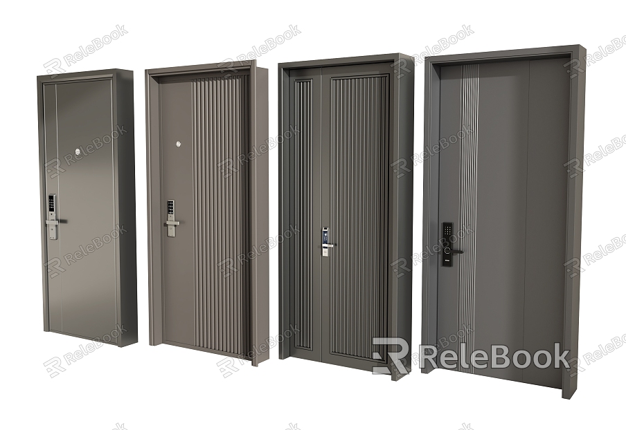 Modern door combination model