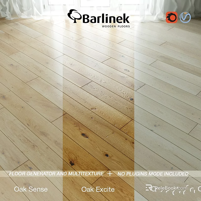 Modern Wooden Floors With Multitexture Design And Floor Generator Features 3d model