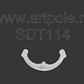 Decorative Component White Curved Ornamental Design With Smooth Surface And Intricate Details