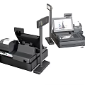 Commercial Equipment POS Cash Registers With Display Screen And Receipt Printer