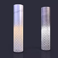 Decorative Columns with Multiple Designs Various Textured Patterns and Modern Metallic Finish for Interior Design 3d model