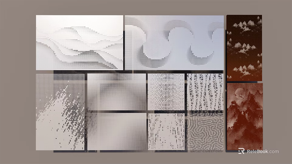 Modern Open Kitchen Interior Design With Island Counter And Cabinets 3d model