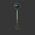 Modern Floor Lamp With Black Globe Shade And Brown Wooden Base