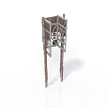 Industrial Equipment Metal Frame Structure With Support Pillars And Cross Beams