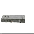 Military Weapon Storage Case Made Of Metal With Vintage Look And Identification Markings