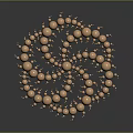 Modern Geometry Scene Spiral Abstract Geometry 3d model
