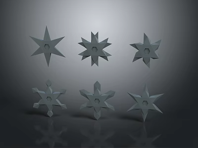 Snowflake figure pattern geometric geometric shape sacred geometric shape 3d model