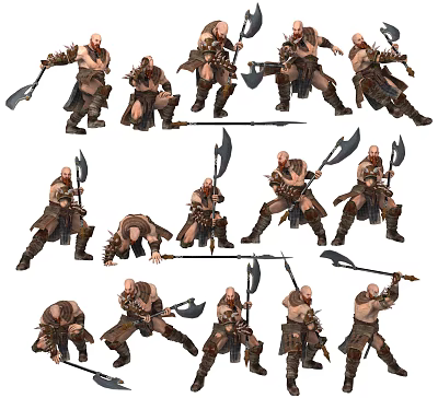 Modern Game Characters 3d model Modern Game Characters 3d model