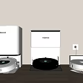 Modern sweeping robot 3d model