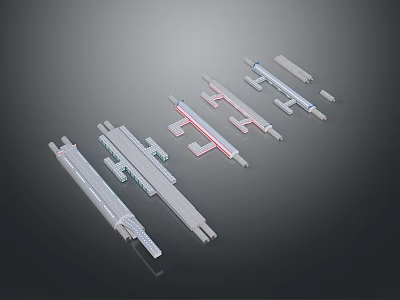 Detailed Military Tank Models Featuring Various Components And Modern Design Elements 3d model