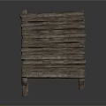 Wooden Slatted Chaise Lounge With Sturdy Frame For Outdoor Relaxing Natural Style Furniture