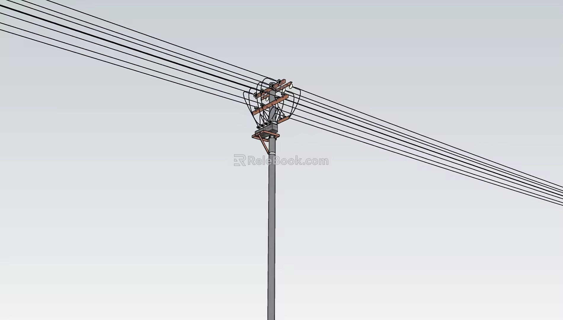 telephone pole 3d model