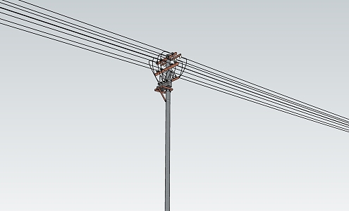 telephone pole 3d model