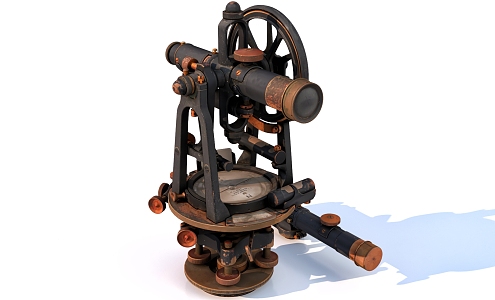 vernier theodolite instrument 3d model