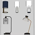 Table Lamp Combination Bedside Metal Table Lamp Light Luxury Glass Table Lamp Floor Table Lamp Desk Lamp Simple Fashion Table Lamp 3d model