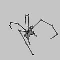 steel spiderman 3d model