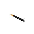 Black Missile Flying With Bright Yellow Flame During Launch Sequence