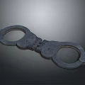 Classic Metal Handcuffs With Durable Construction Secure Lock And Vintage Design