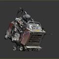 Modern cutting machine cutting cutter power tool 3d model