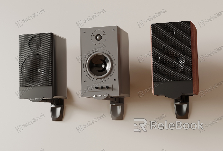 Modern audio wall-mounted audio speaker model