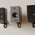 Wall Mounted Home Audio Speakers With Different Designs And Mount Brackets 3d model