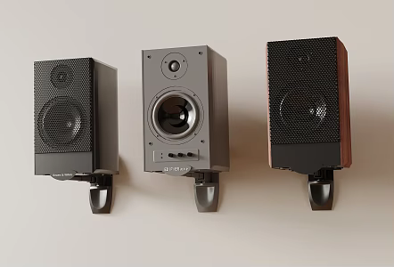 Modern audio wall-mounted audio speaker 3d model