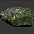 Natural Wood Stone Featuring Green Yellow Hues And Textured Surface Design