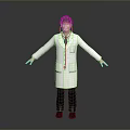 Man in White Doctor Coat With Stethoscope Standing With Arms Outstretched
