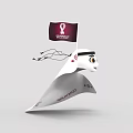 Qatar 2022 FIFA World Cup Doll in Traditional Outfit With Smiling Eyes And Event Logo
