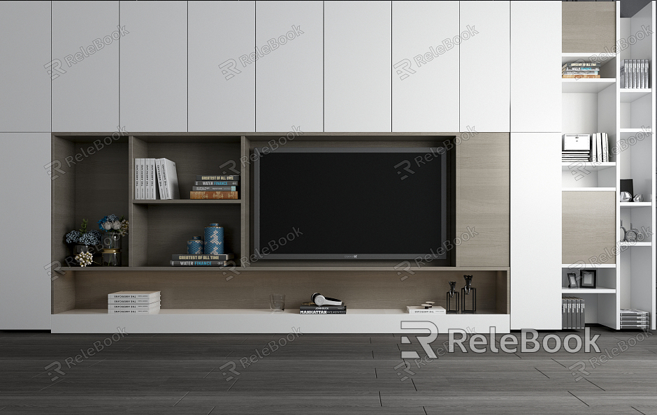 Modern TV Background Cabinet Simple TV Background Wall TV Background Wall model