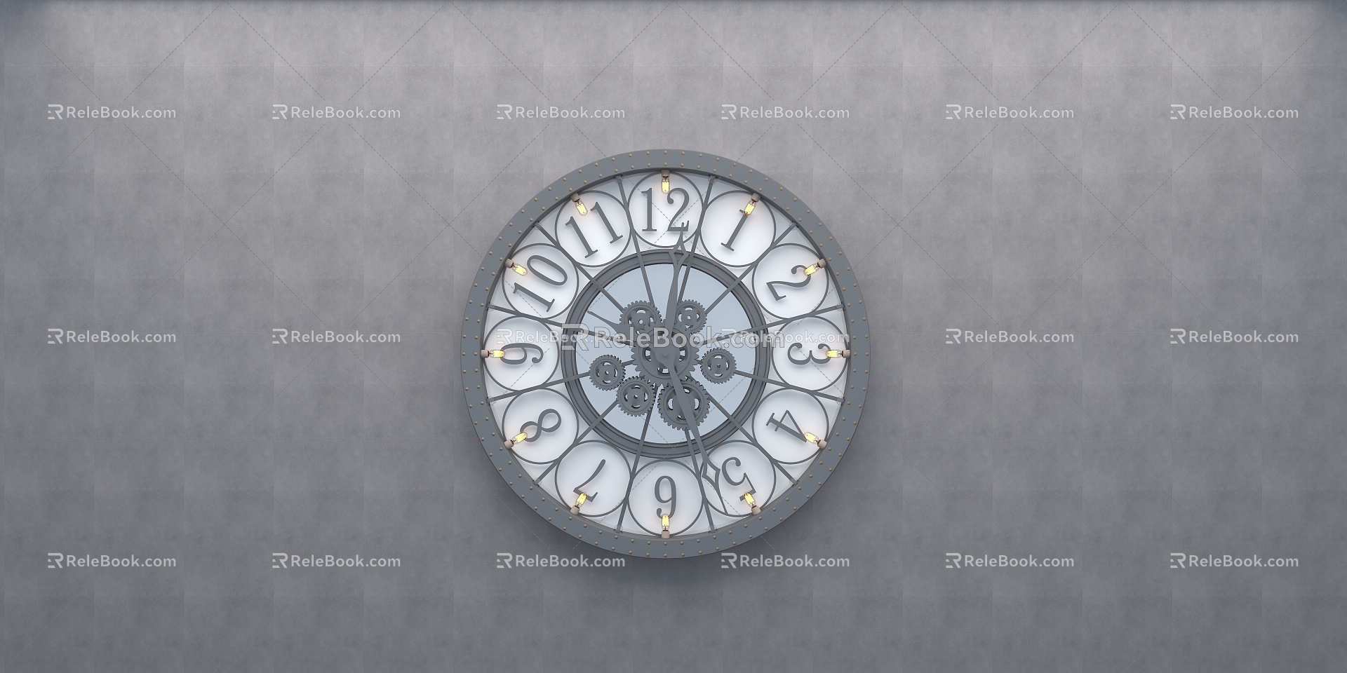 Industrial mechanical watch 3d model