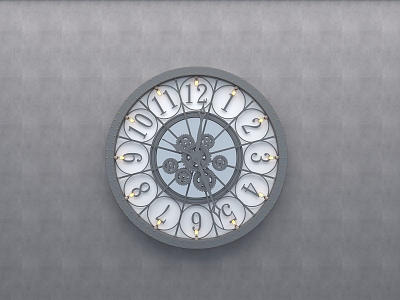 Industrial mechanical watch 3d model