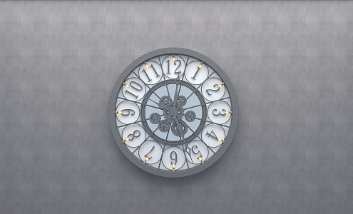 Industrial mechanical watch 3d model