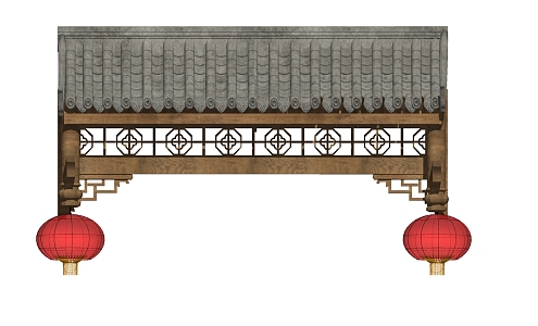 Chinese eaves 3d model