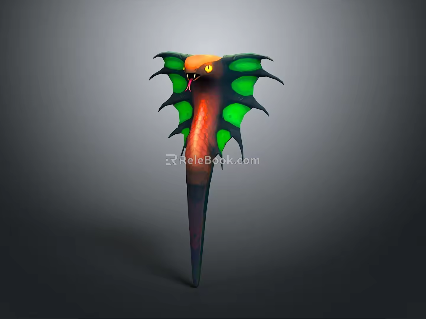 snake cobra venomous snake python reptile cold-blooded animal reptile 3d model