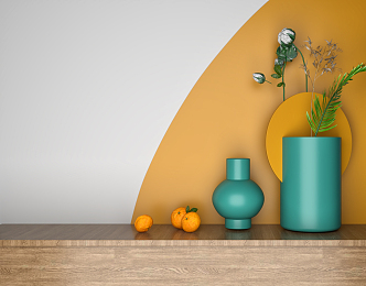 Nordic vase ornaments 3d model