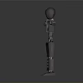 3D Sci Fi Mechanical Robot Character With Extended Arms And Camera Torso Design