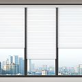 Modern venetian blinds office blinds 3d model