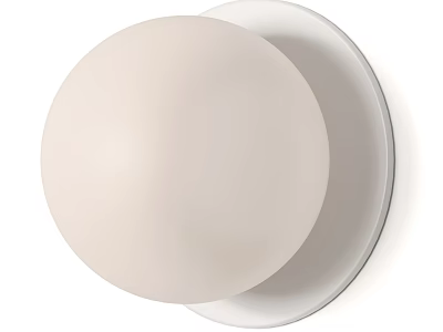White Spherical Modern Wall Sconce With Stylish Design For Home Interior 3d model