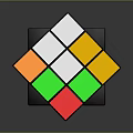 Multiple Colorful Rubik's Cubes As Fun Household Items With Reflective Surfaces