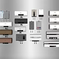 Modern Daily Electrical Appliances With Various Colors And Stylish Designs On