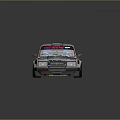 Gray And Orange Modified Race Car With Number 55 Stickers And Racing Livery