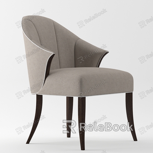 European-style armchair chair model