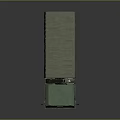 Green Military Cargo Truck With Canvas Covered Bed And Six Wheel Design