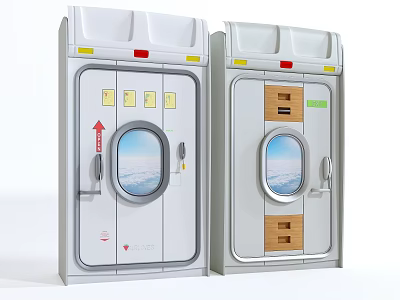 Double Shower Sauna Cabins With Window Control Panel And Modern Design 3d model