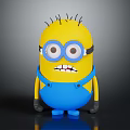 Minion Themed Children's Furniture Figurine With Yellow Body And Blue Overalls