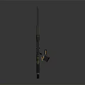 Green and Black Sniper Rifle with Scope and Bullets Near Magazine on Dark Background
