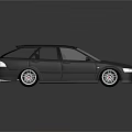 Modern Black Sedan 3D Render With Silver Wheels And Glossy Exterior Design