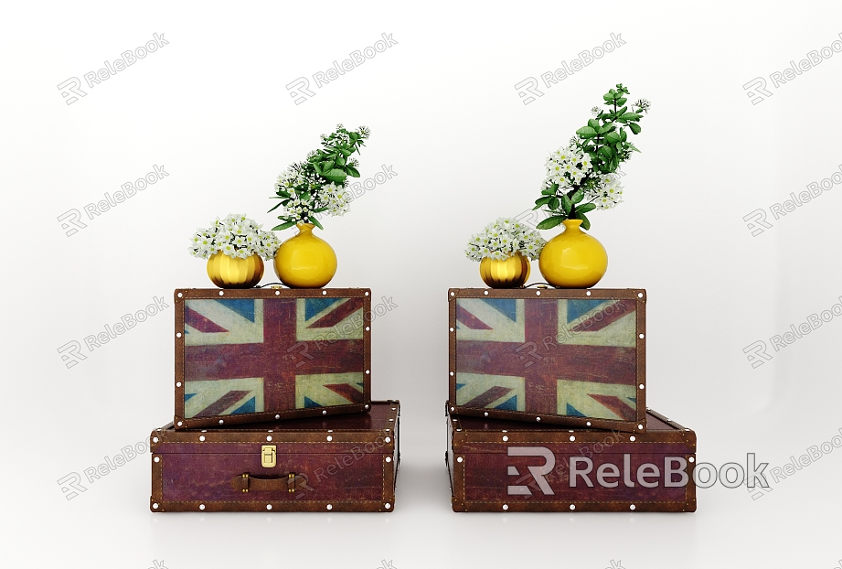 American Luggage Decorations model